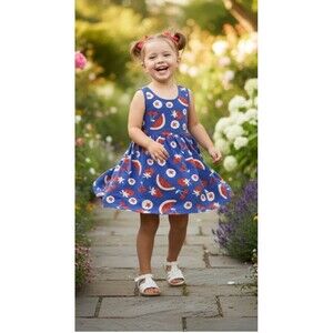 Hanna Andersson  Dress Sz 120 US 6-7